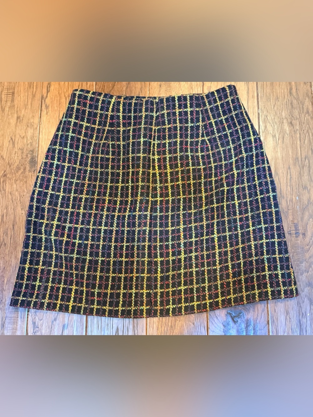 Hutch Multicolor Bouclé Plaid Mini Skirt | Anthropologie | Size Medium - Picture 8 of 11